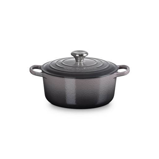 Le Creuset Signature Rund Støbejernsgryde, Flint, 6,7 L