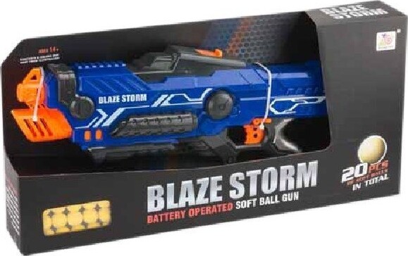 Blaze Storm - Soft Ball Gun Med Batteri - Inkl. 20 Kugler