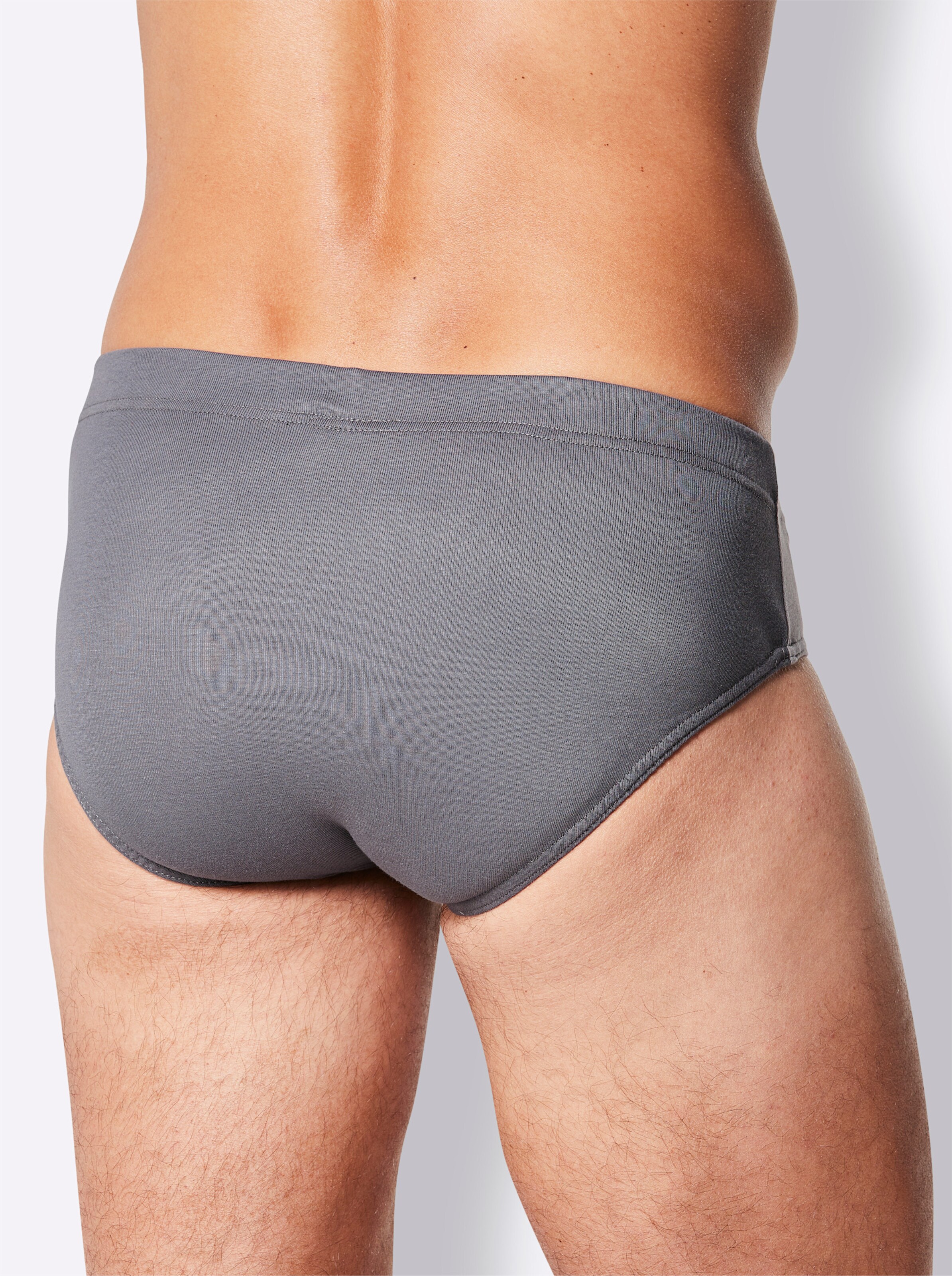 wäschepur men Slip in jeansblau + anthrazit + bleu + steingrau