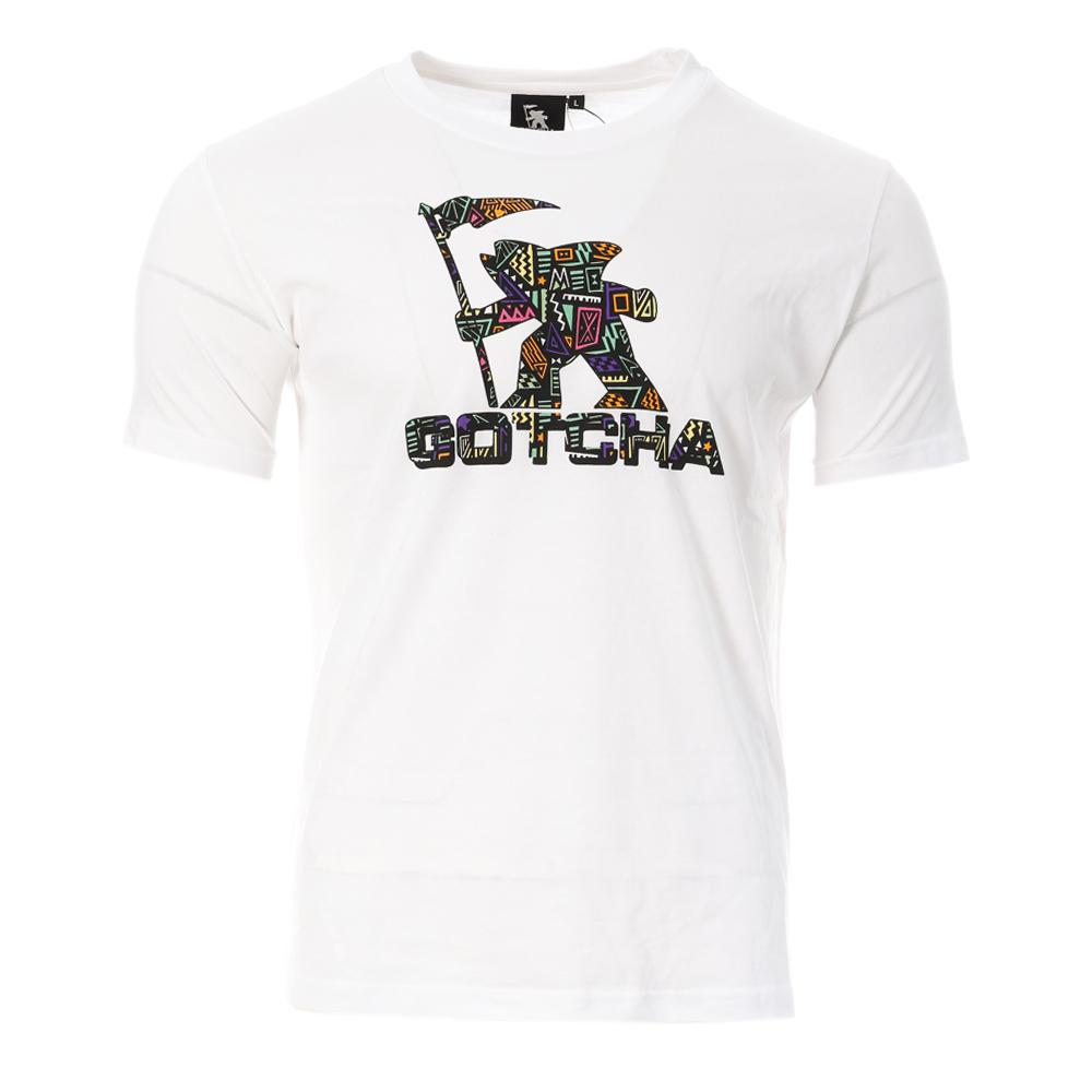 T-shirt Blanc/Multicouleurs Homme Gotcha Fishman