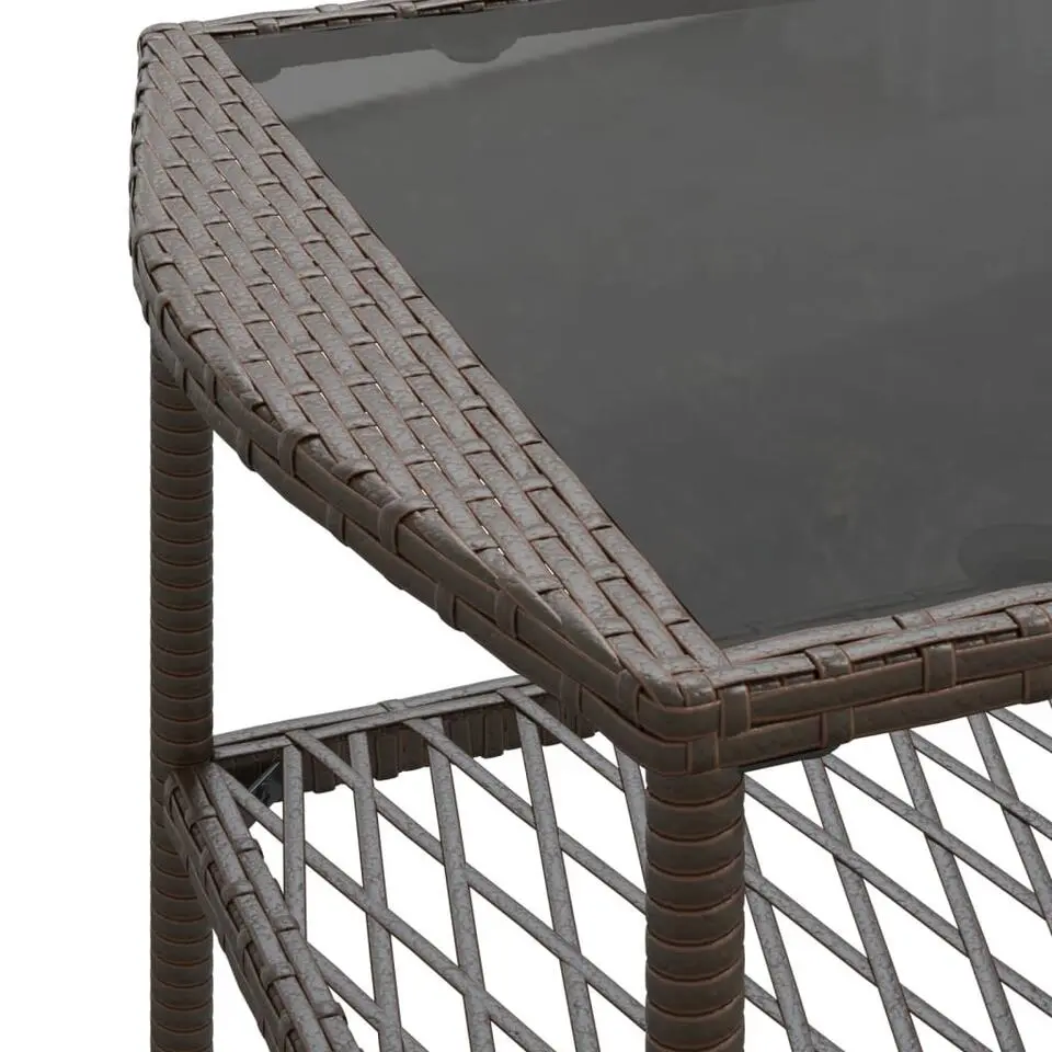 vidaXL - Loungeset - Bruin - Poly rattan