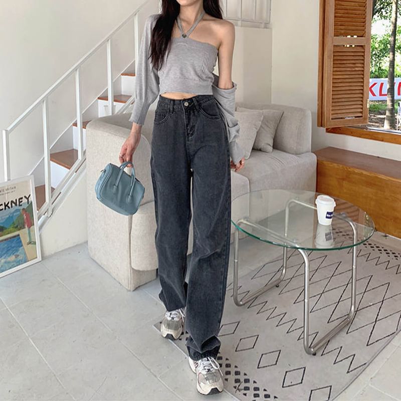 DREE - Losvallende jeans met hoge taille