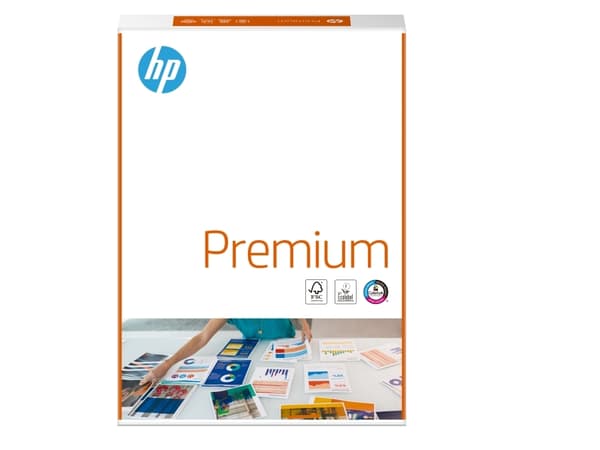 Printerpapir HP Premium A4 (210 x 297 mm) 80 g/m² hvid - (500 ark)