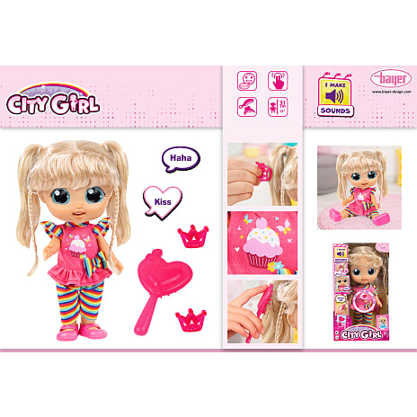 City Girl 31 cm regnbuetøj