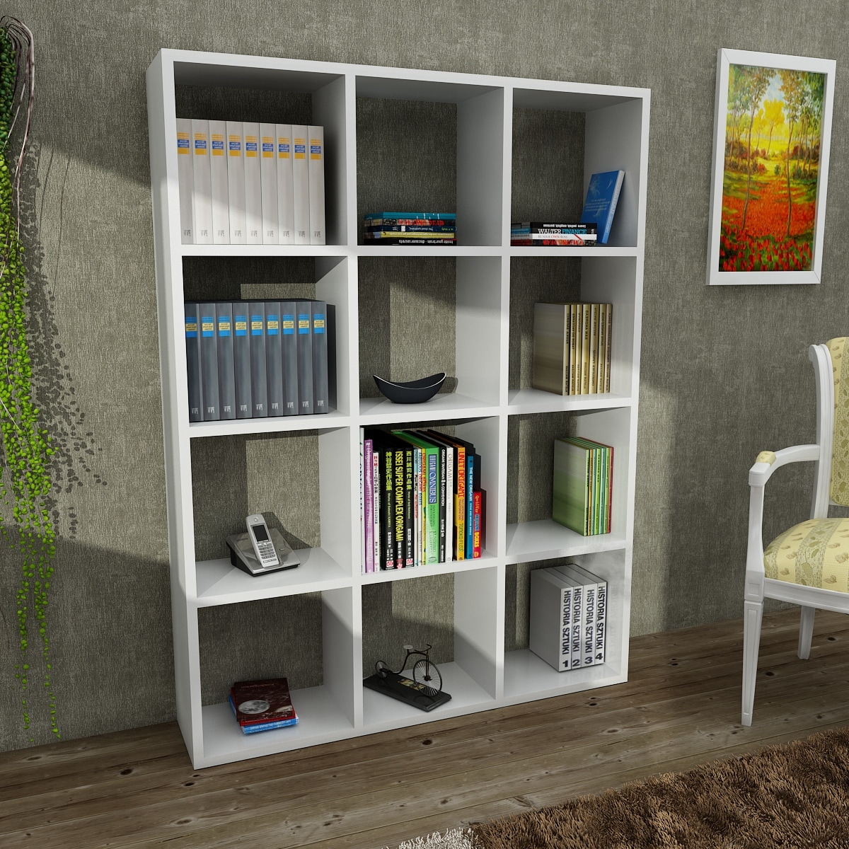 Bücherregal Ultimate Weiß Farbvariante: Apfel, Größe: XXL