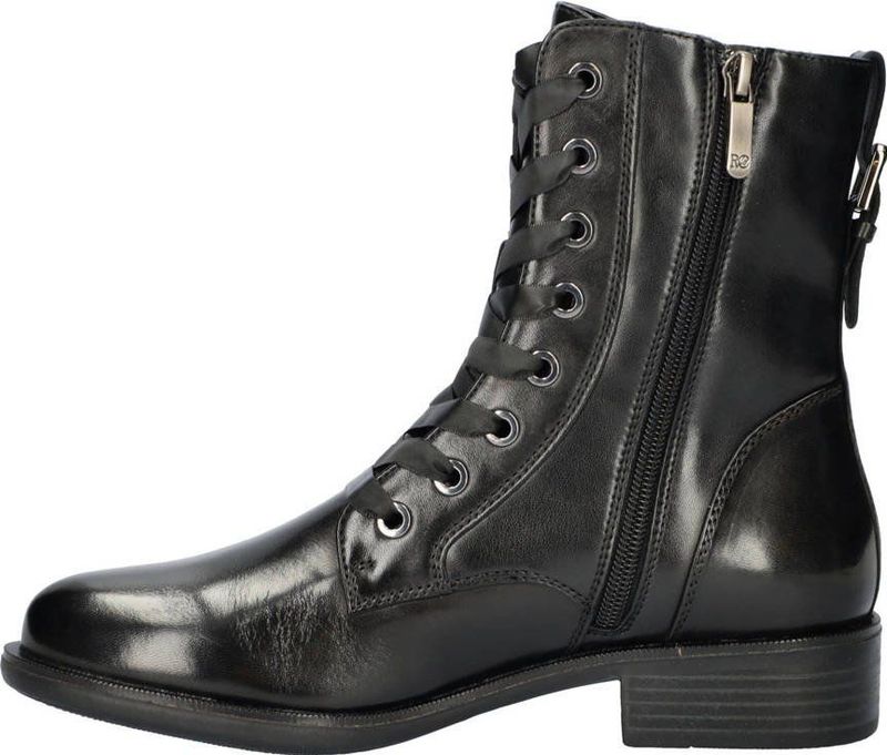Regarde le Ciel - Jada - Veterboots - Zwart - Leer/Imitatieleer