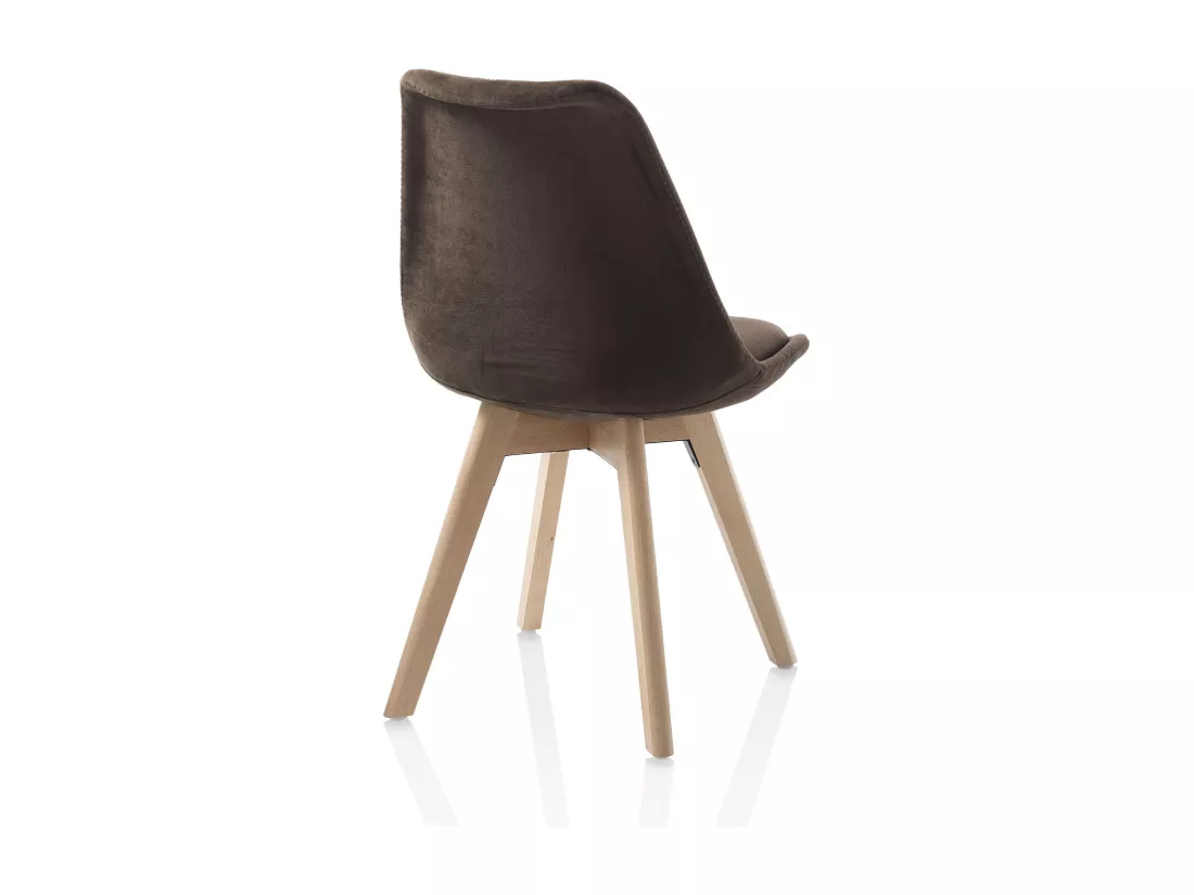 Set de 4 Chaises LAYLA marron