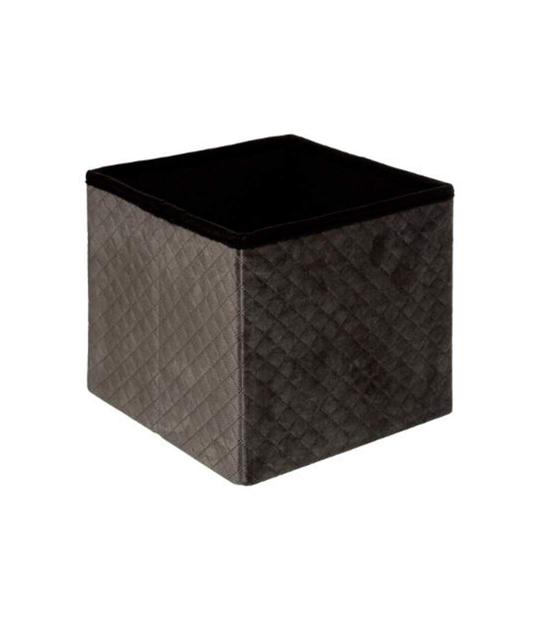 Pouf Carré en Velours Mix N'Modul 31cm Gris