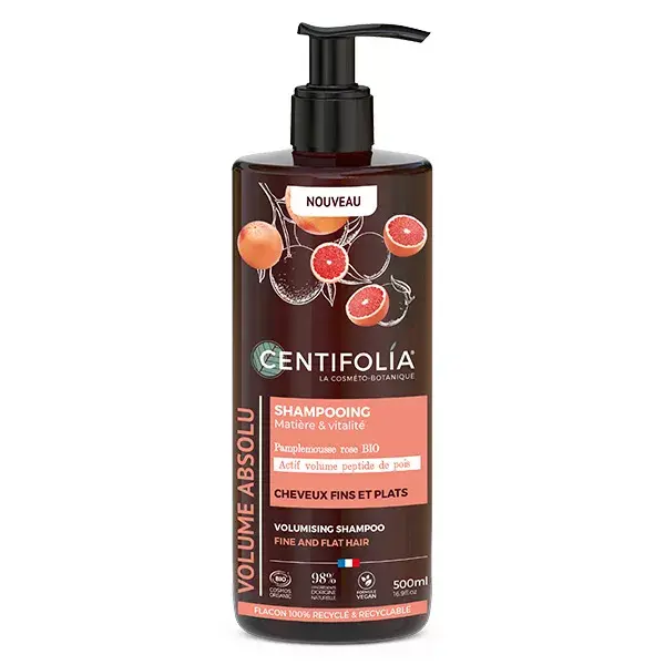 Shampoo Centifolia Absolute Volume para Cabelos Finos e Sem Volume, Orgânico, 500ml
