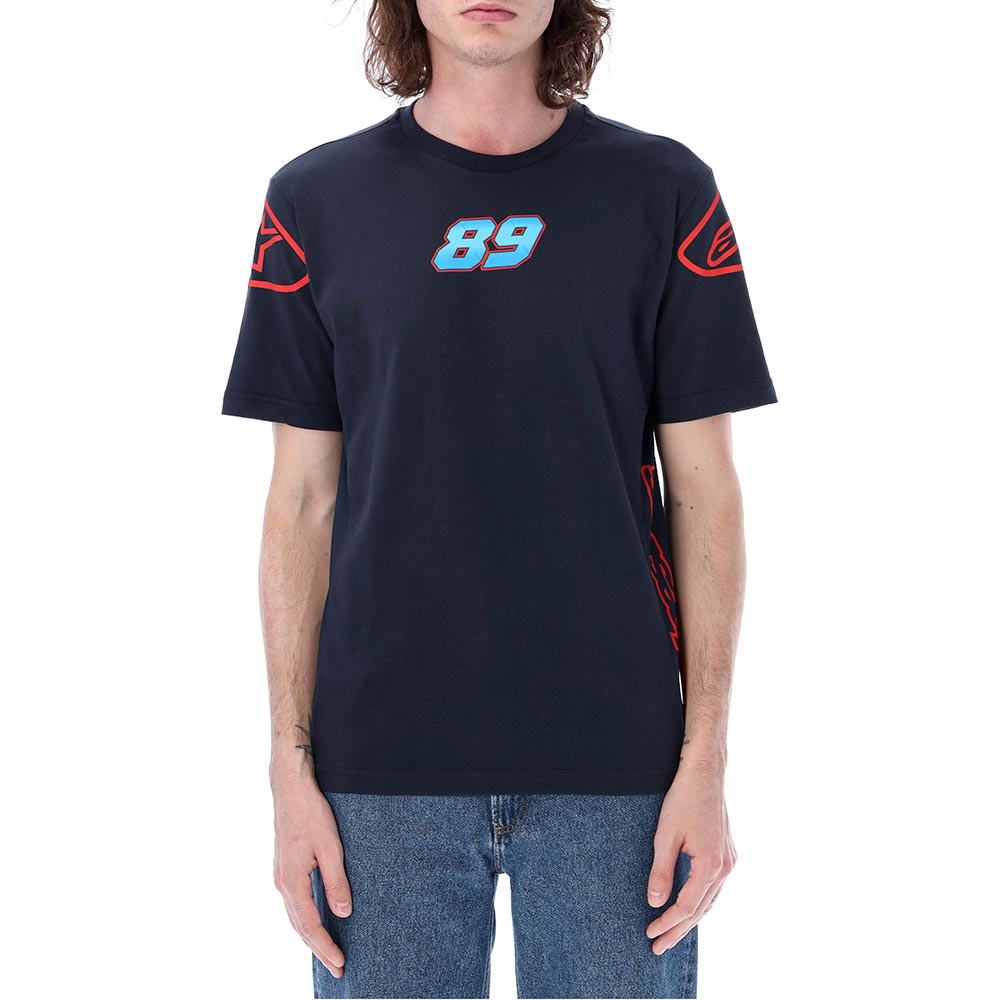 jorge martin - T-shirt Dual 89 Alpinestars N°2 Bleu / Rouge
