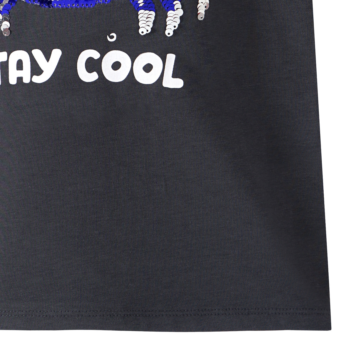 Topolino Jungen T-Shirt mit Wendepailletten dunkelgrau