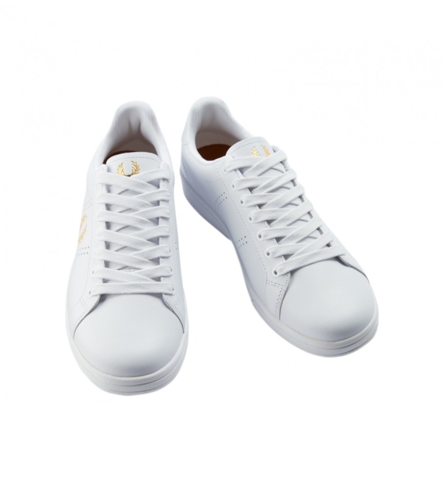 Tênis de couro Fred Perry B721 branco