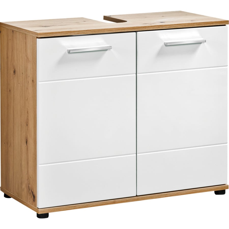 Spiegelschrank Bergen Dekor Eiche Artisan weiss 70 x 74 x 22 cm