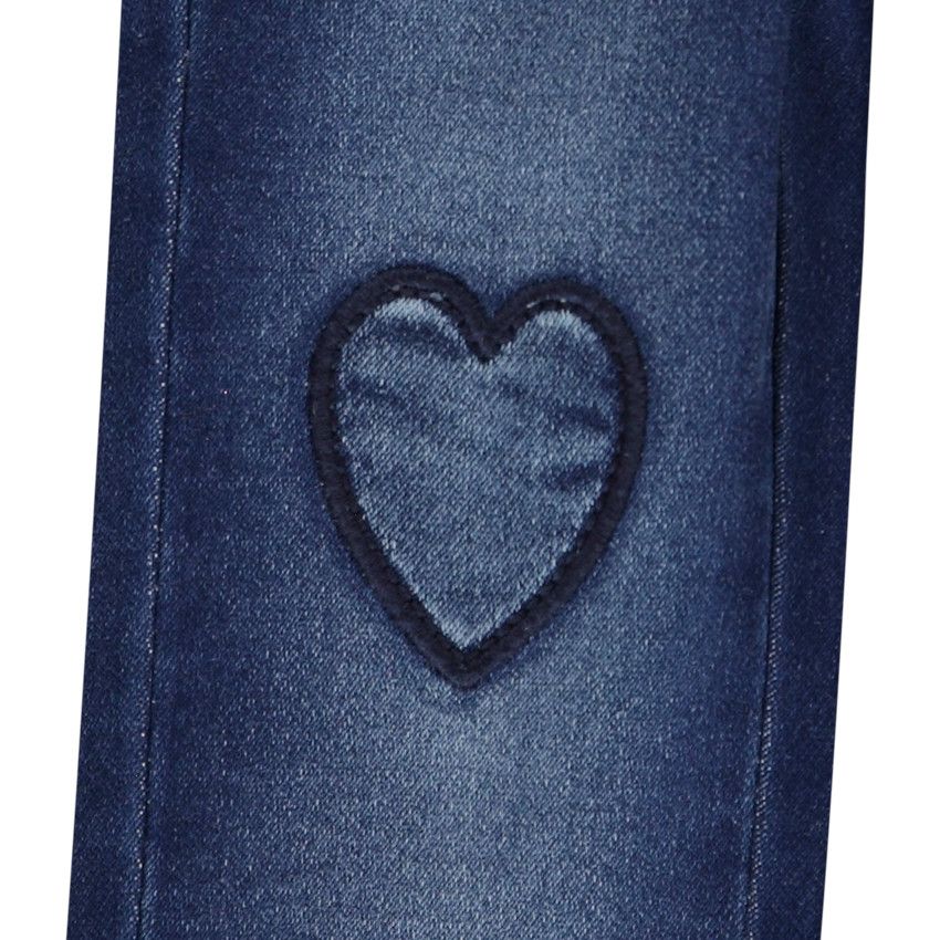 Jean denim fantaisie pour bébé fille - Bleu moyen