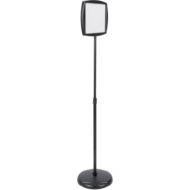 Panneau rectangle sur pied laqué  Bi-Office noir