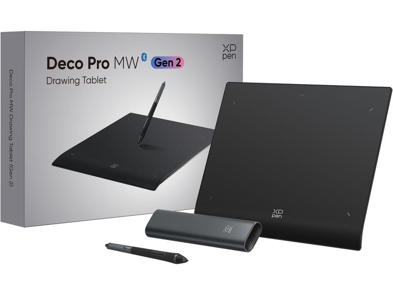 XP-PEN Stifttablet Deco Pro MW Gen 2 Präzises Stifttablet mit 16K Druckstufen inkl. Fernbedienung ACK05