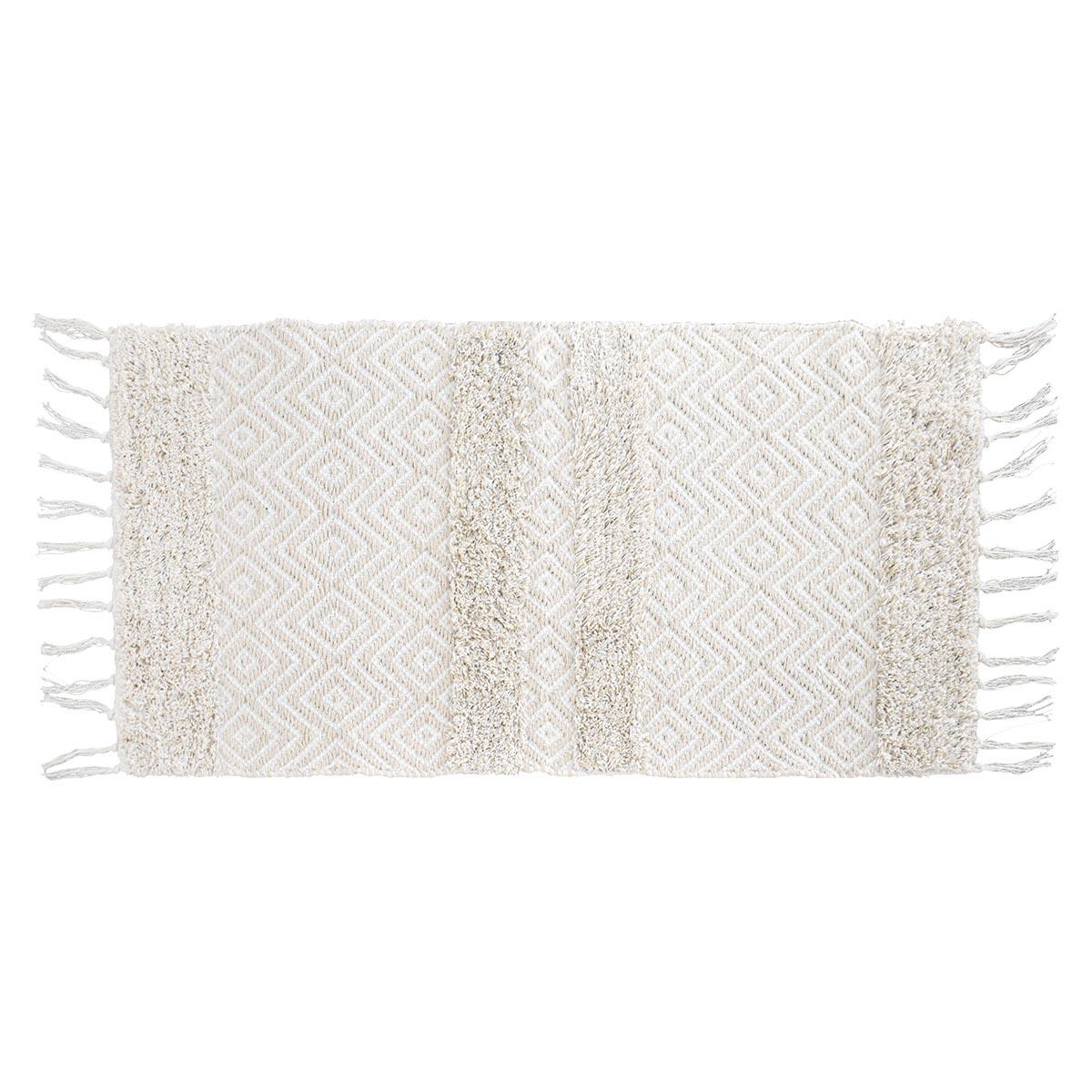 TAPIS ROSE 45X90CM BEIGE