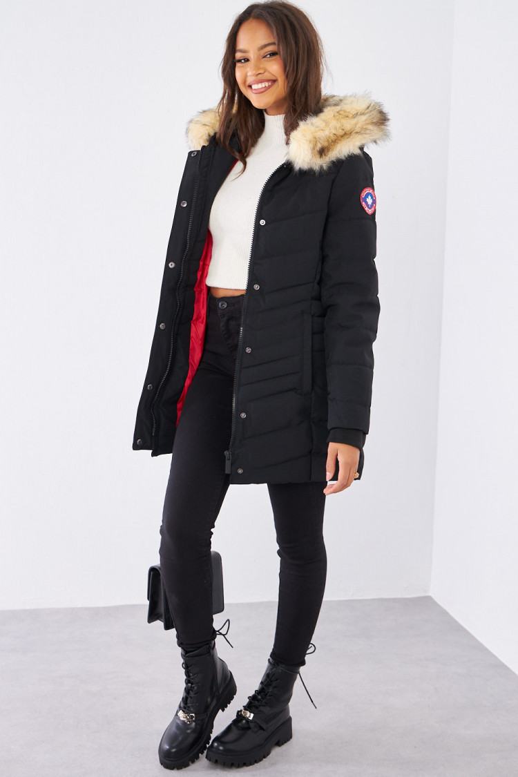 Parka noire ginette / Paragoose