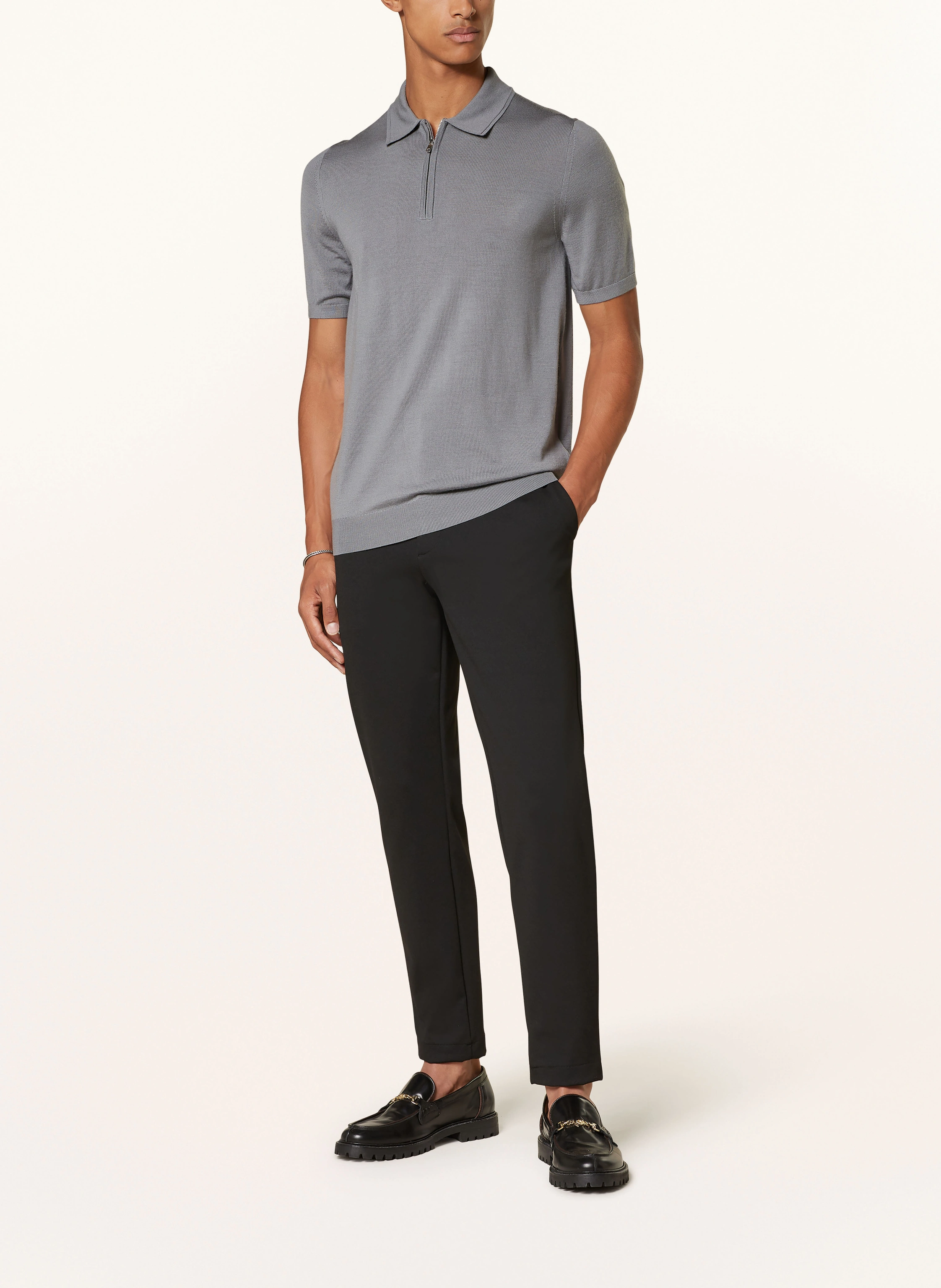 REISS Strick-Poloshirt MAXWELL