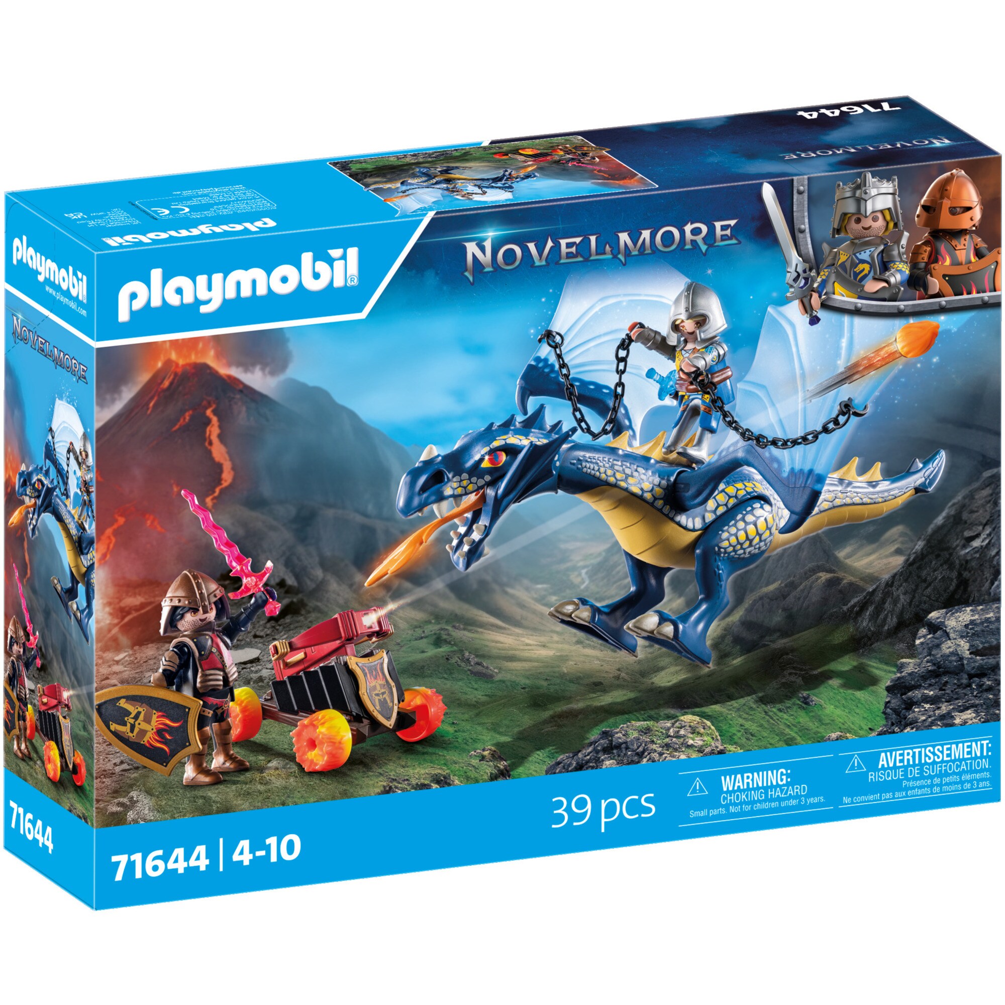 PLAYMOBIL Konstruktionsspielzeug Novelmore Drache im Gefecht