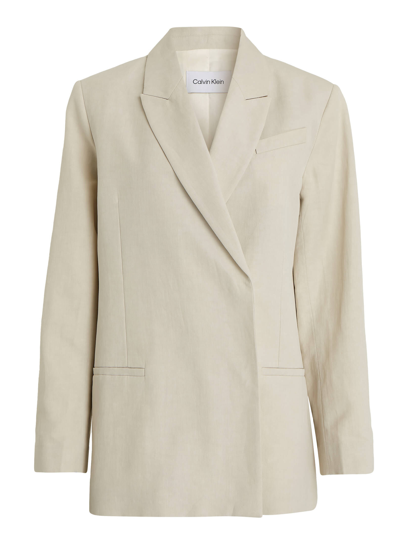 CALVIN KLEIN| Damen Blazer mit Leinen LINEN TAILORED RELAXED BLAZER