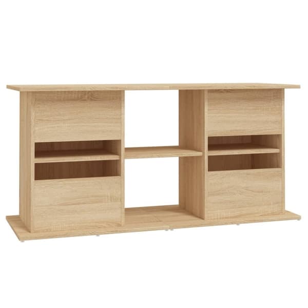vidaXL Akvariumstativ sonoma eik 121x41x58 cm konstruert tre
