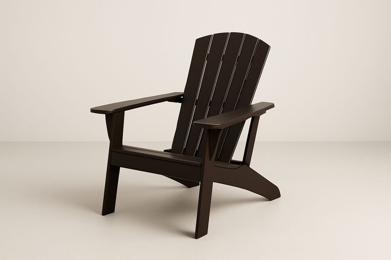 Adirondack Gartenstuhl Massivholz Braun