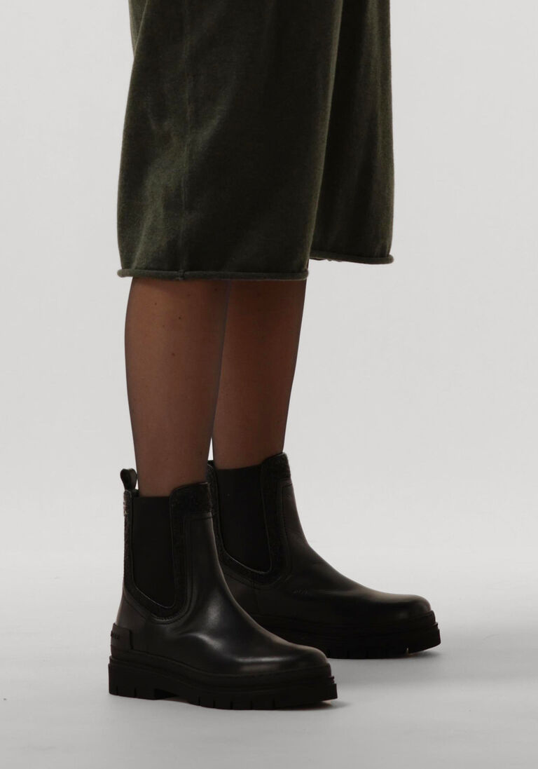 TOMMY HILFIGER zwarte tommy hilfiger chelsea boots feminini felt chelsea bootie