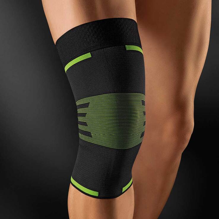 Bort Activecolor Sport Kniebandage M schwarz / grün, 1 St