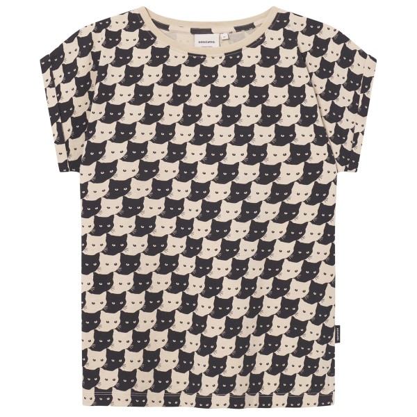 DEDICATED - Women's T-Shirt Visby Pepita Cats - T-shirt