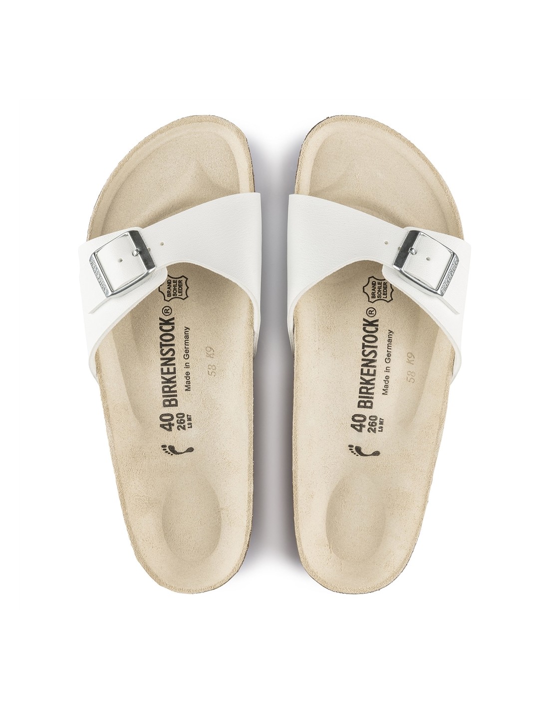 birkenstock Claquettes Homme Madrid Blanc