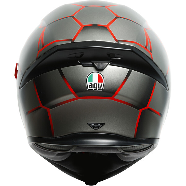 AGV - Casque K5 S Vulcanum Gris / Rouge