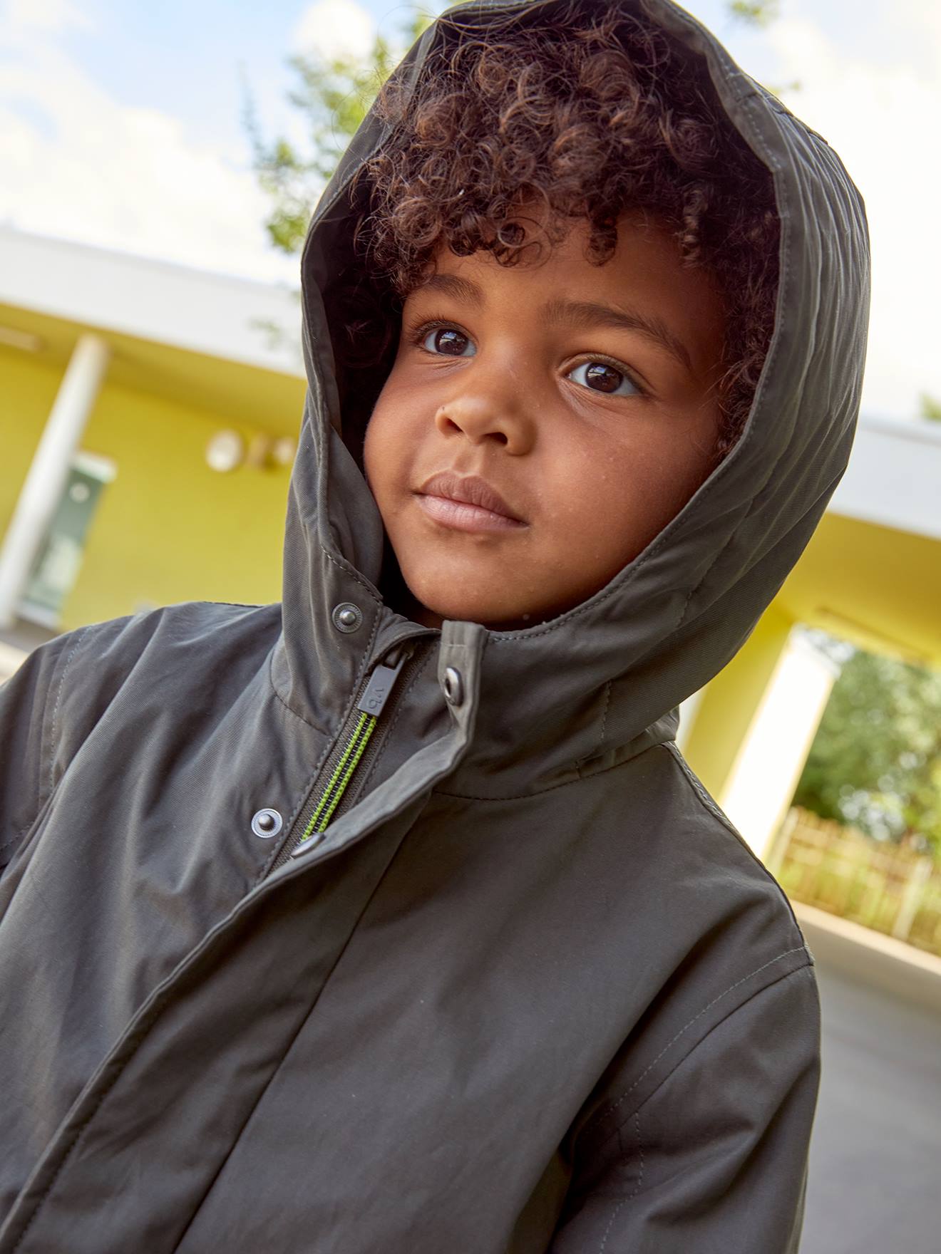 Parka 3 em 1 com jaqueta removível, infantil, azul escuro