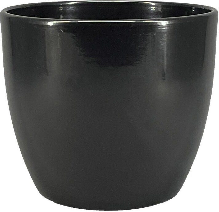 Floran bloempot Boule zwart D 10,5 H 8,5 cm