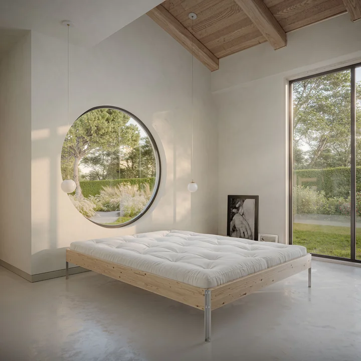 Karup Design - Core Bett 160 x 200 cm, Kiefer carobbraun
