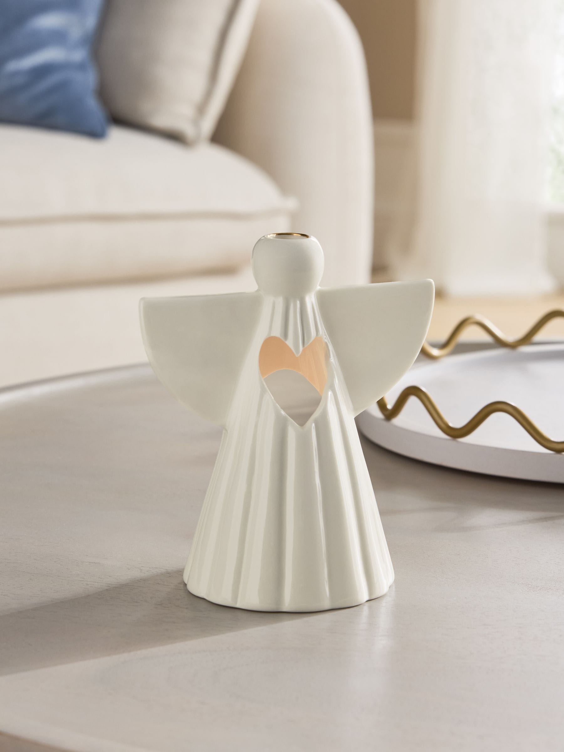 Ceramic Angel Tea Light Holder