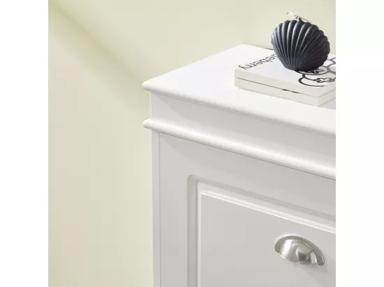 Meuble de Rangement à Chaussures Armoire à Chaussures Commode à Chaussures 3 abattants, FSR94-W