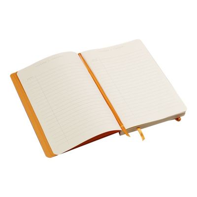 Rhodia Goalbook - Carnet souple A5 - 224 pages numérotées - petits carreaux - noir