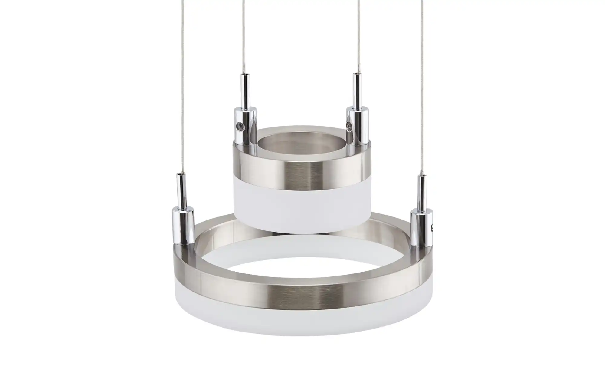 Meisterleuchten LED-Pendelleuchte, 4-flammig, nickel matt
