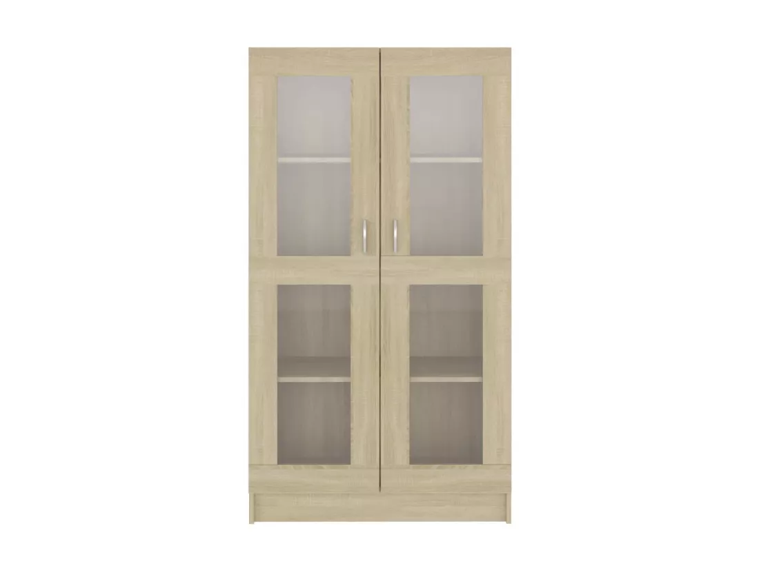 Armoire à vitrine Chêne sonoma 82,5x30,5x150 cm Aggloméré