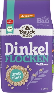 Bauck Mühle Dinkelflocken Grossblatt Demeter, 500 g