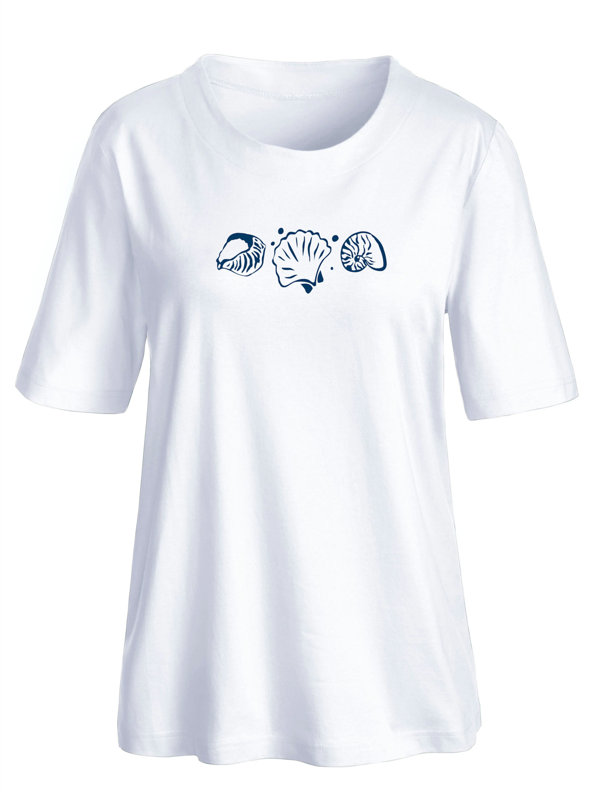 Kurzarmshirt in weiß