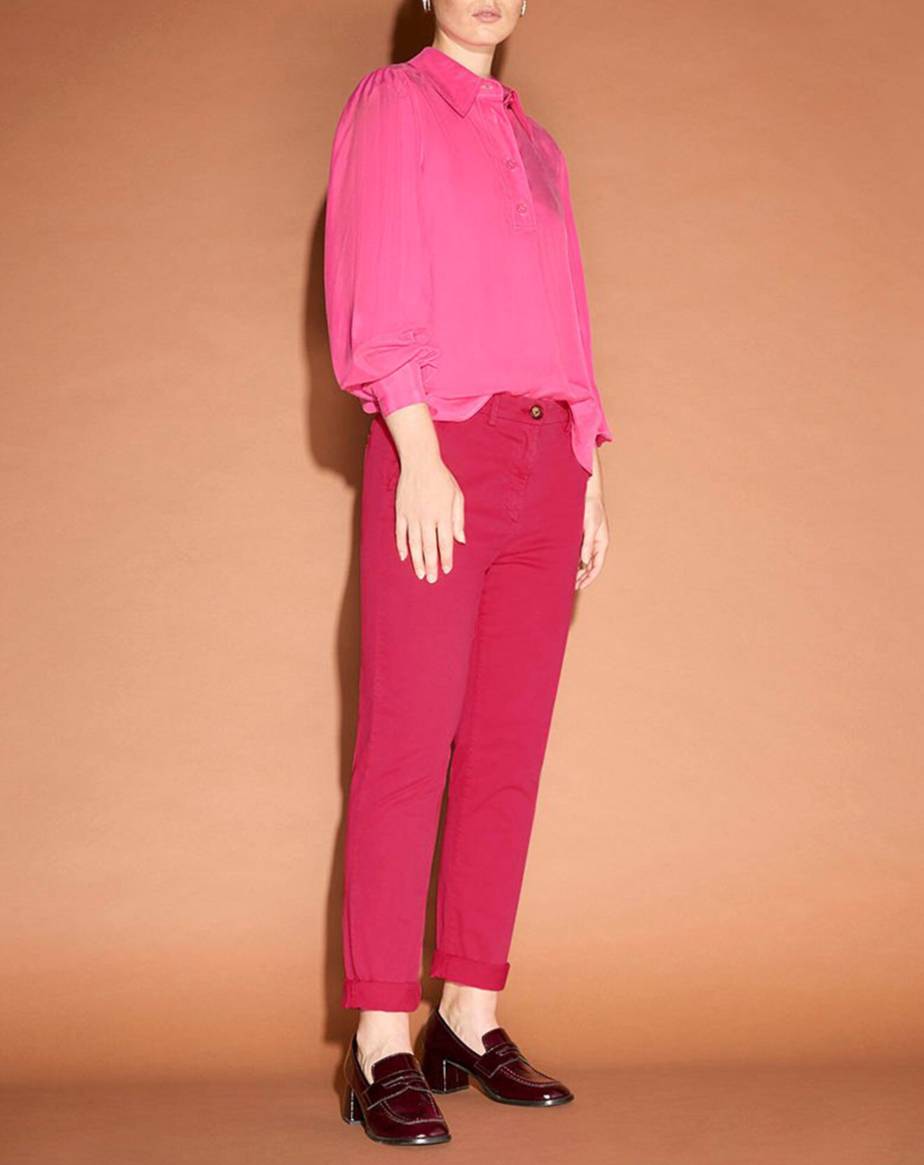Jodhpur Pantalon chino Cyrilp rose foncé