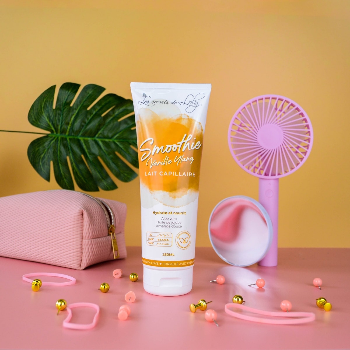 Les Secrets de Loly Smoothie Vanille-Ylang Lait Capillaire Hydratant et Nourrissant