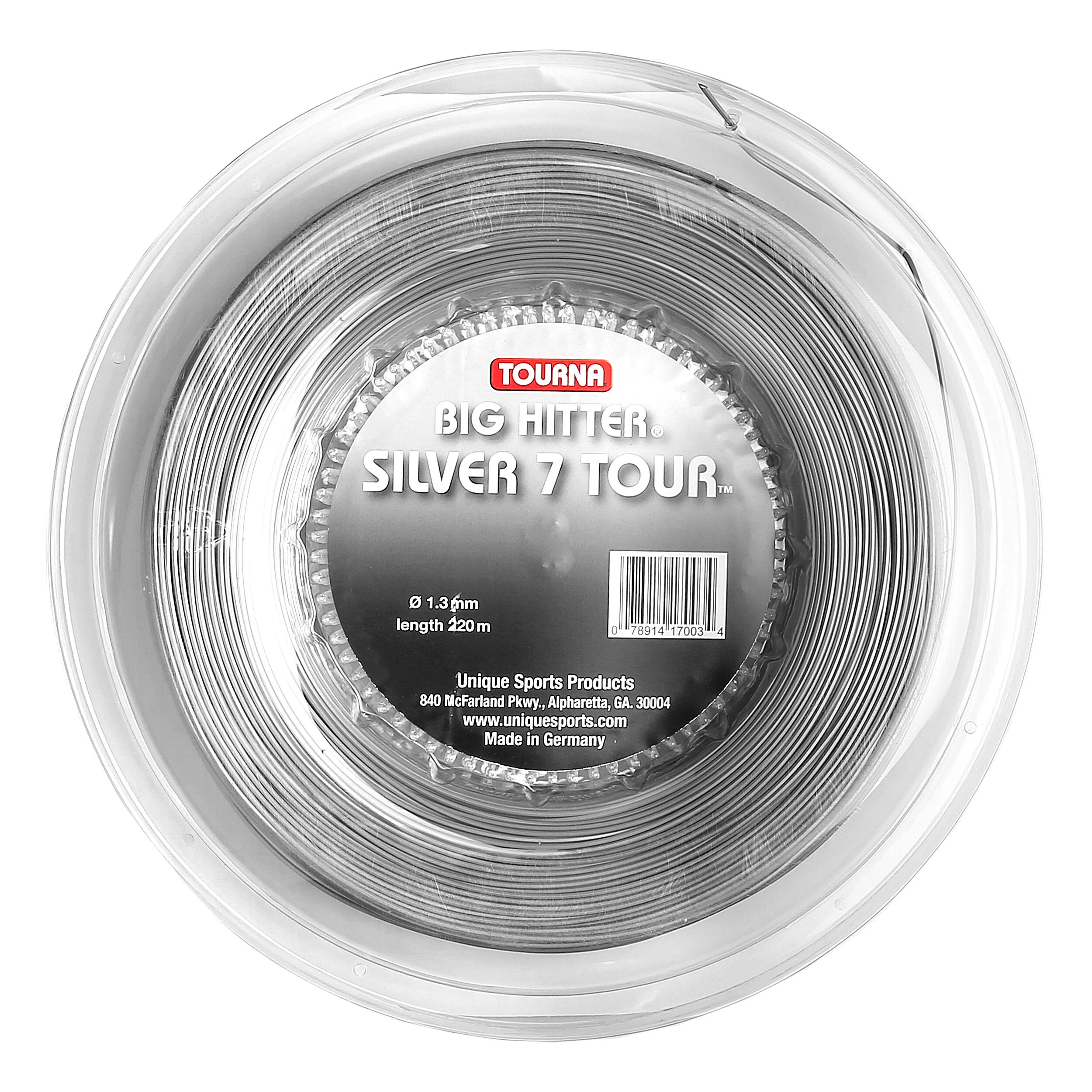 Tourna Silver7 Tour Bobine Cordage 220m - Argent