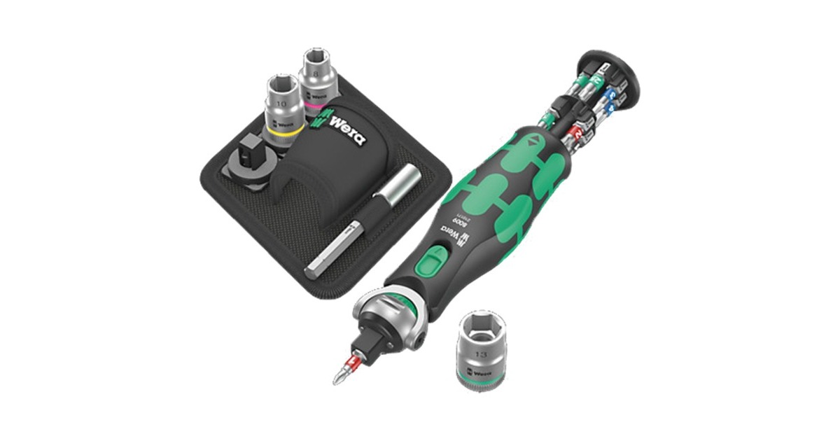Wera8009 Zyklop Pocket Set 2 bitset  (Zwart/groen, 18‑delig)