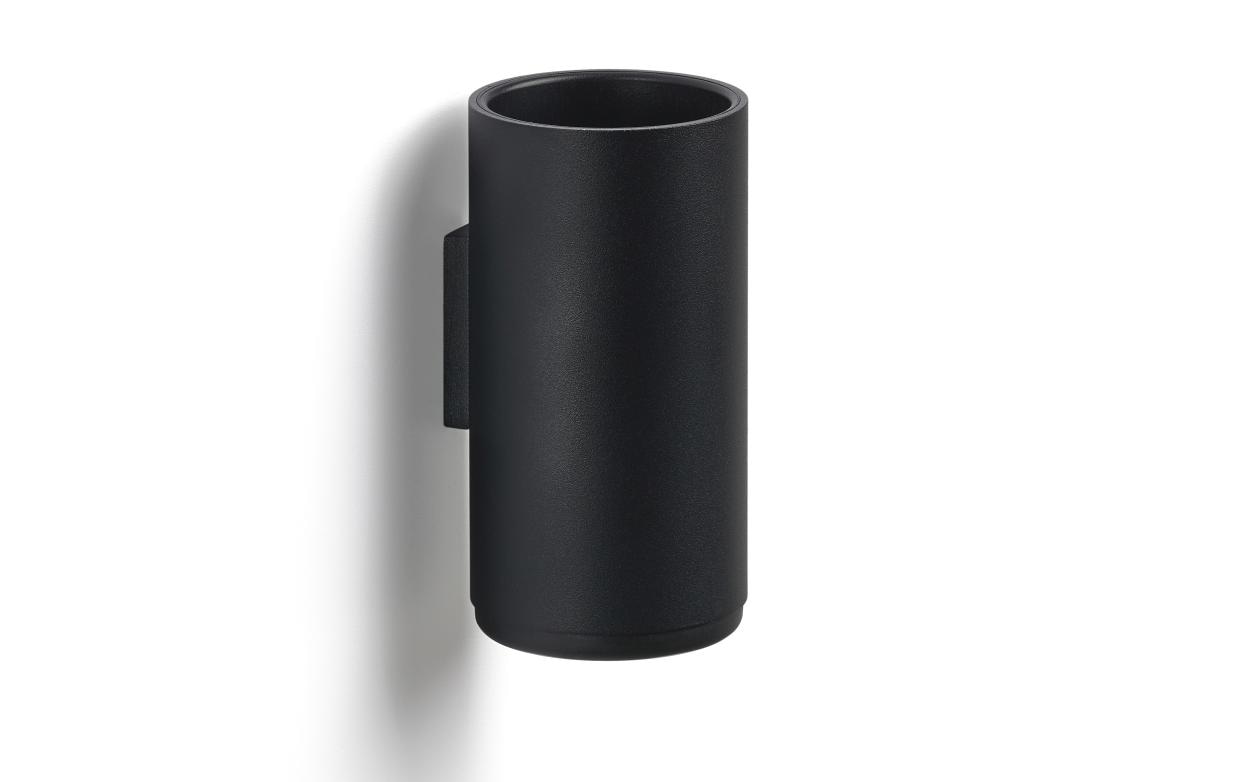 Zahnputzbecher Rim SchwarzZahnputzbecher mit Wandmontage