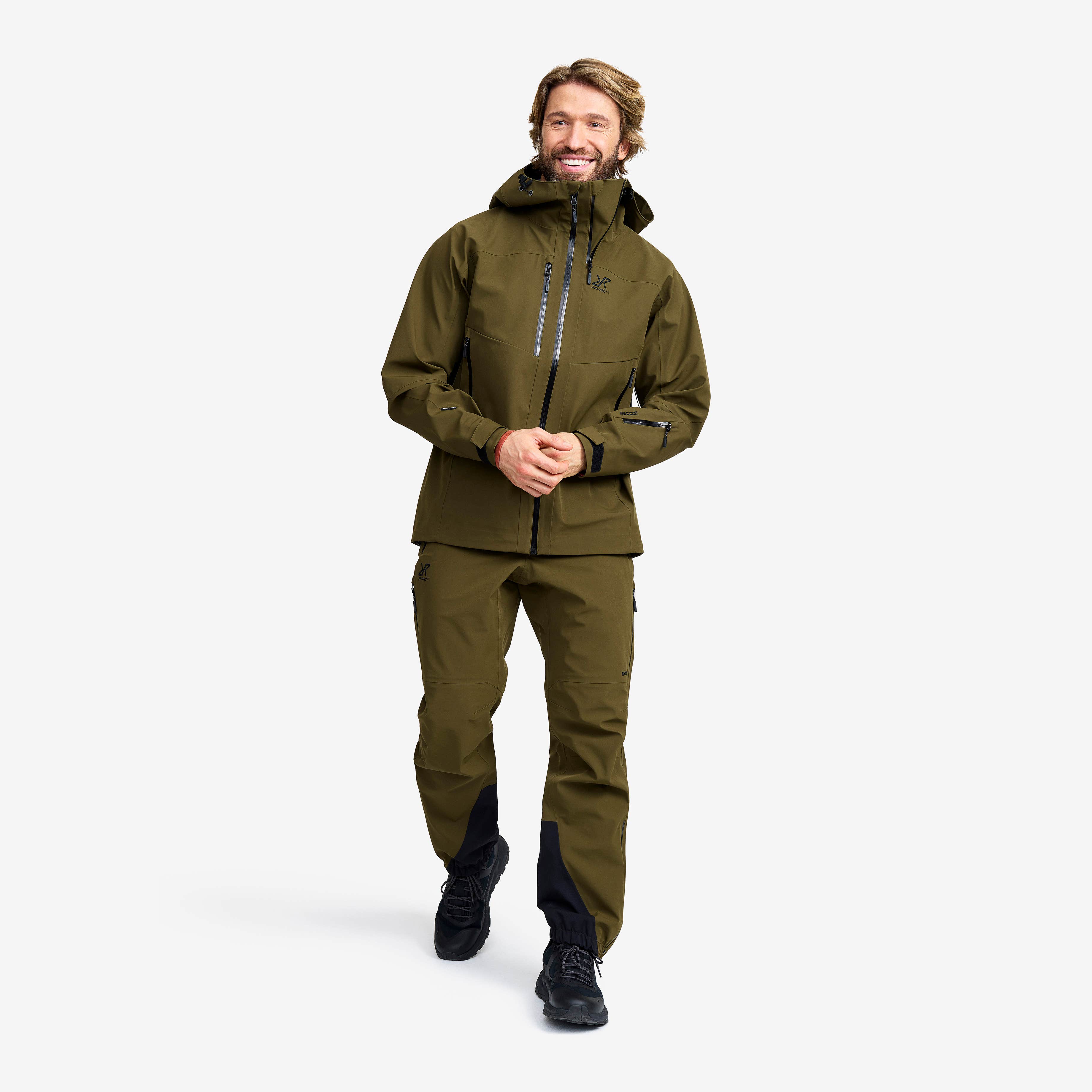 Cyclone 3L Shell Pants Herre Dark Olive