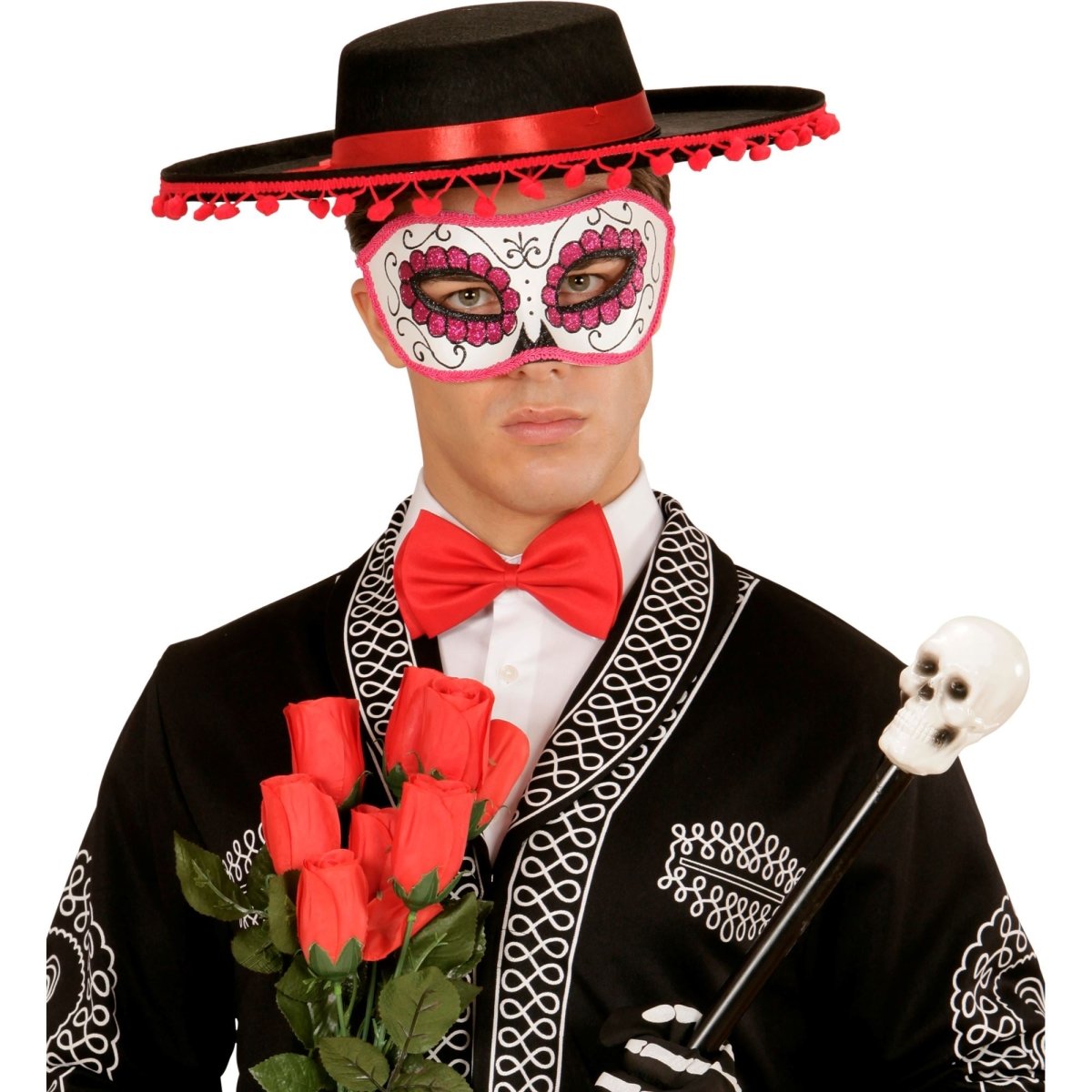 Dia De Los Muertos Oogmasker Roze