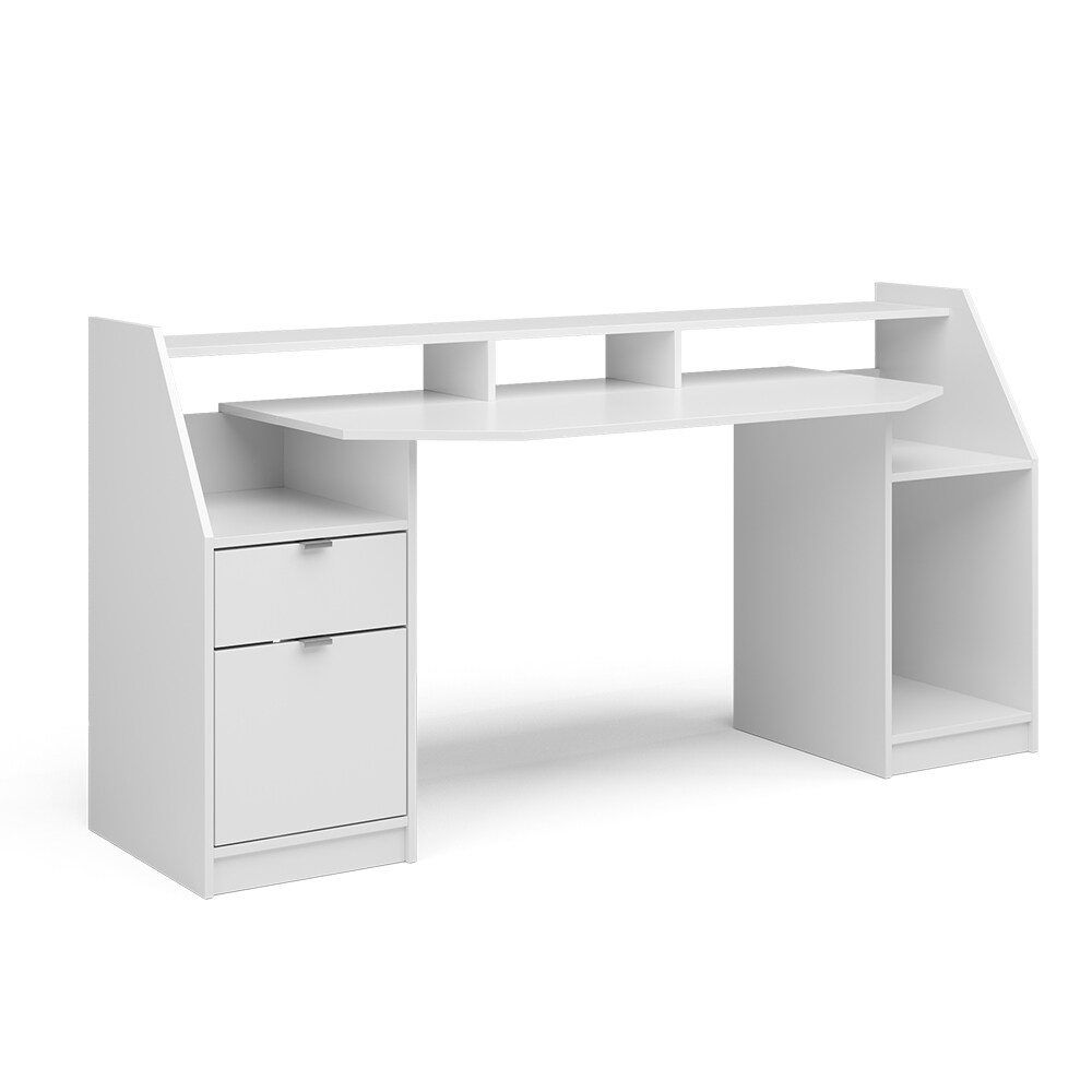 Vicco Schreibtisch Computertisch Bürotisch Home Joel Weiß Arbeitstisch PC Tisch